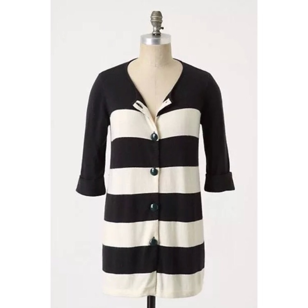 {Isabelle Sinclair Anthro}Score Board Stripe Cardi